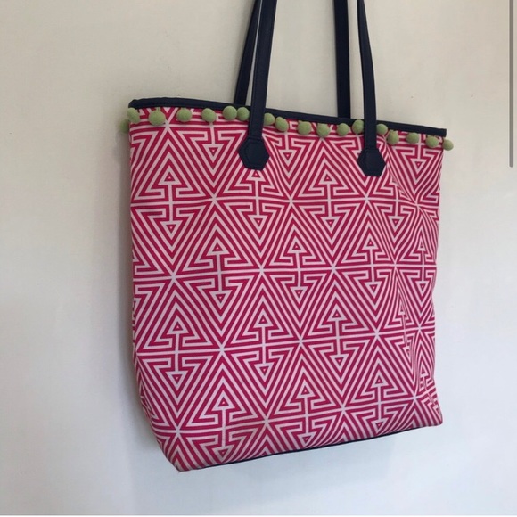 Jonathan Adler & Clinique Pattern Pink Tote - Picture 2 of 14